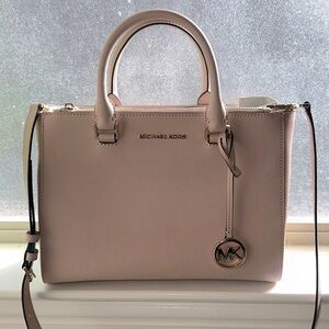 Michael Kors Blush Pink Leather Satchel